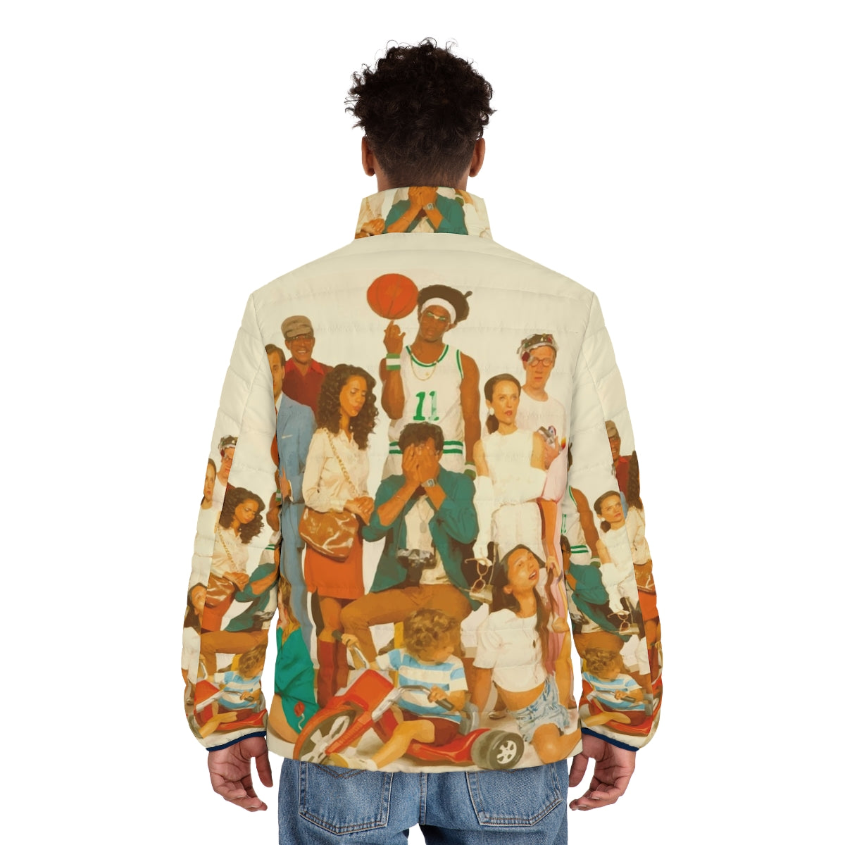 Glass Animals "How To Be A Human Being" Puffer Jacket - men back