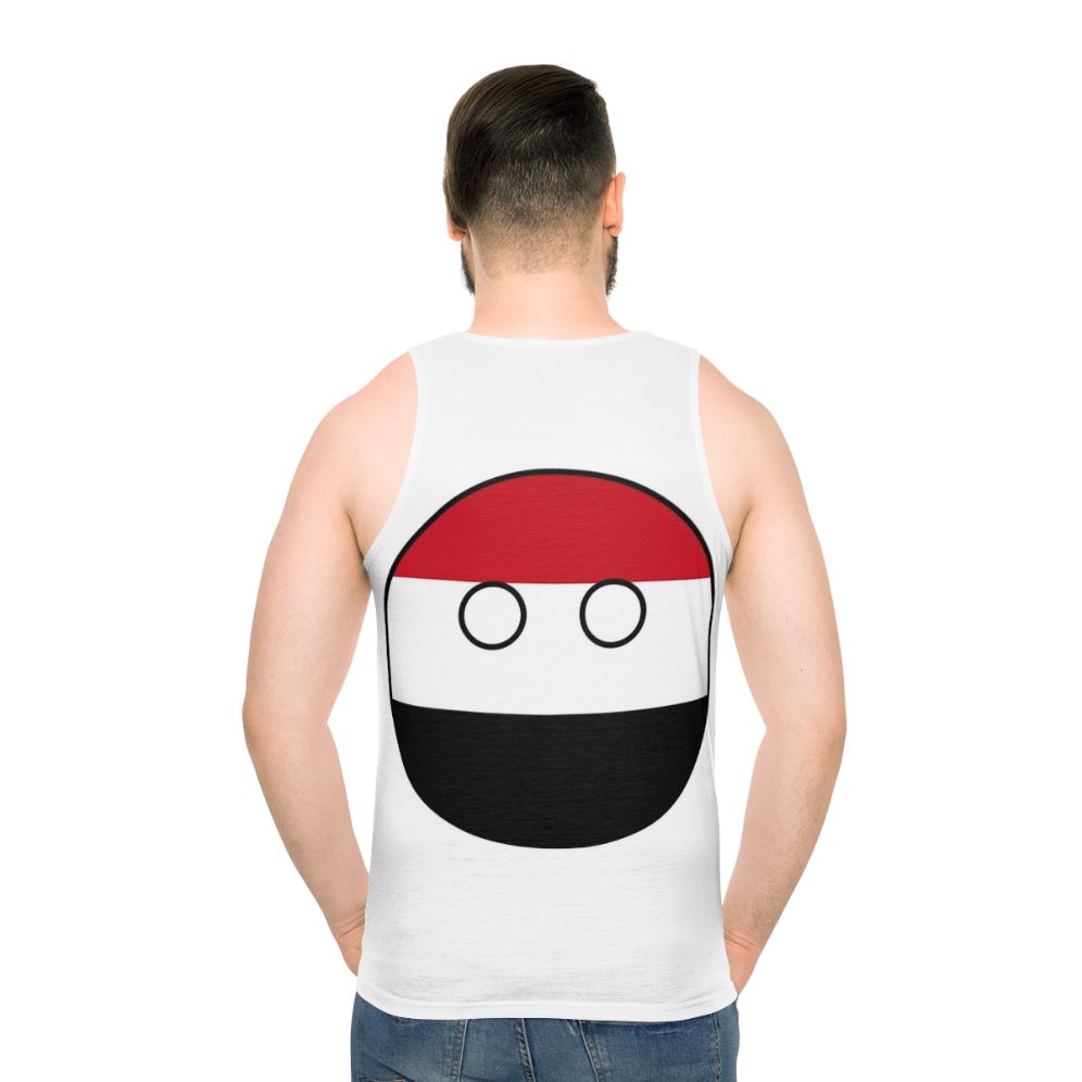 Yemen Countryball Unisex Tank Top - men back