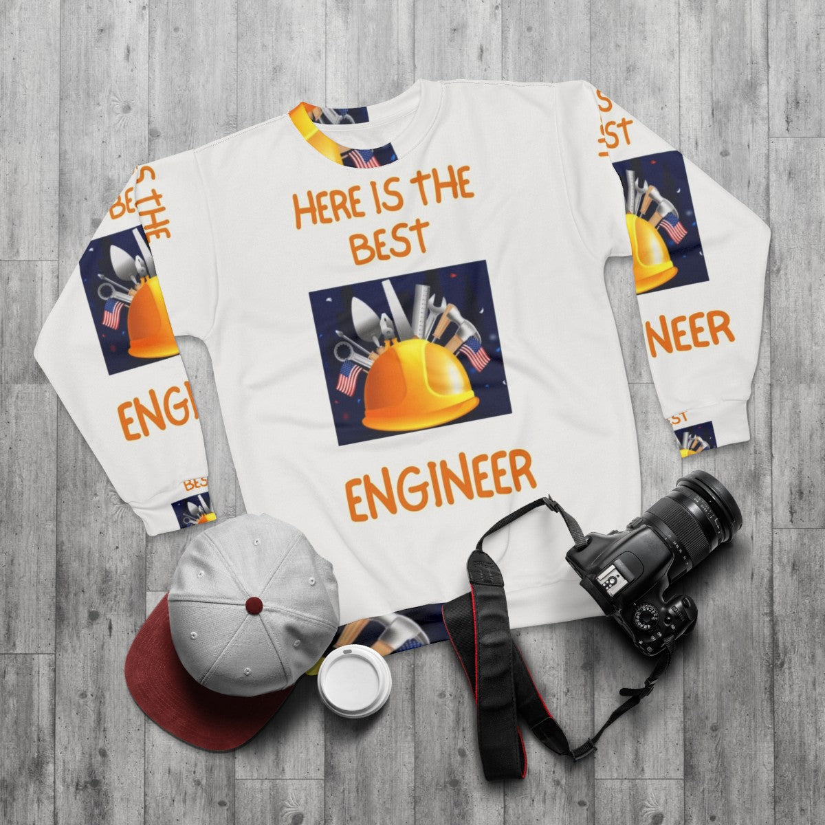 Professional Careers University Sweatshirt for Engineers, Programmers, and Geeks - flat lay