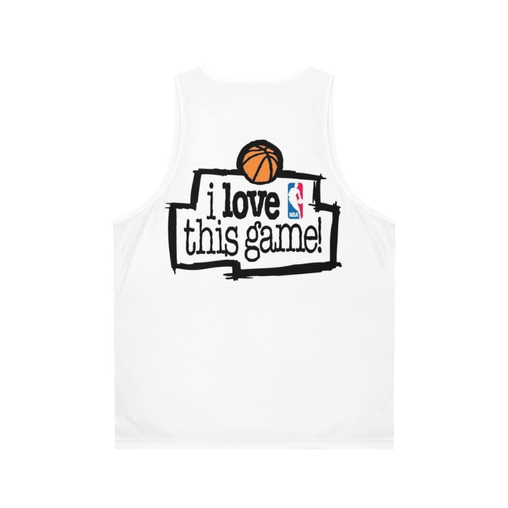 Unisex 'I Love This Game' Graphic Tank Top - Back