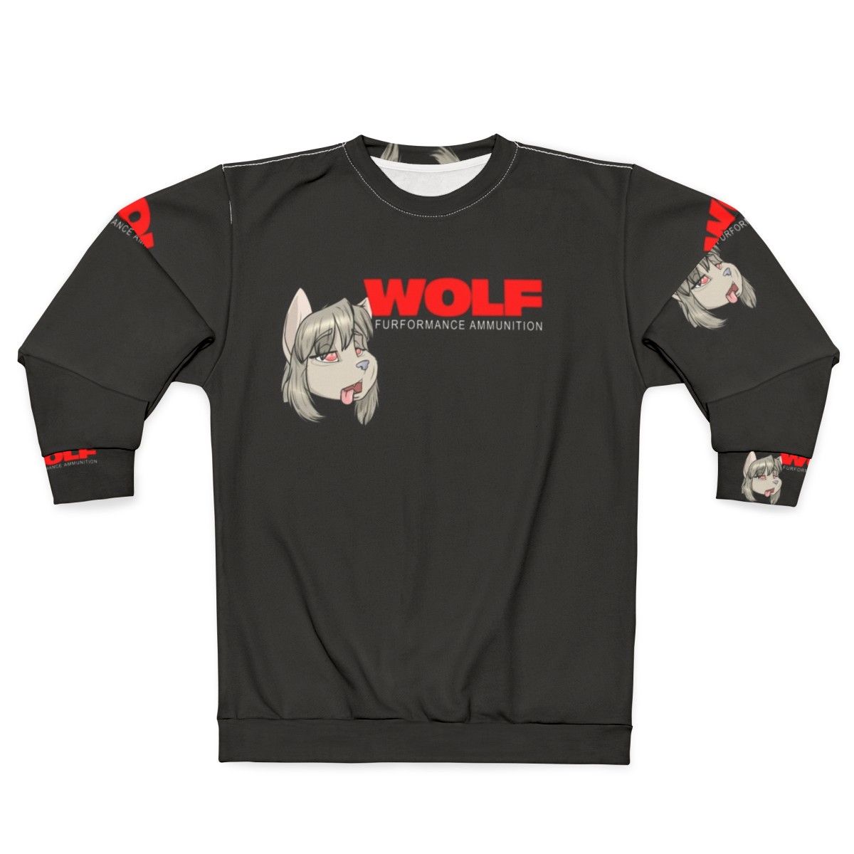 Woolf Sweatshirt with Graphic Design of Wolf