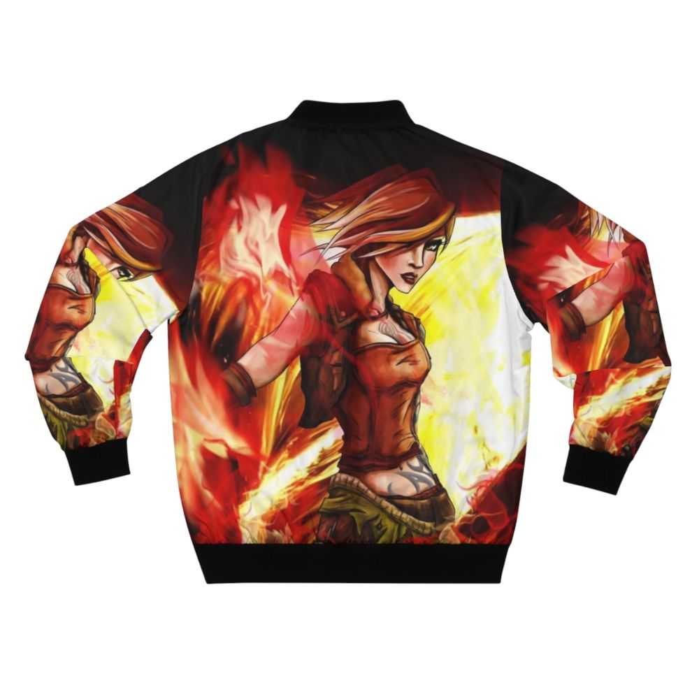 Borderlands Siren Lilith Bomber Jacket - Video Game Fan Art - Back