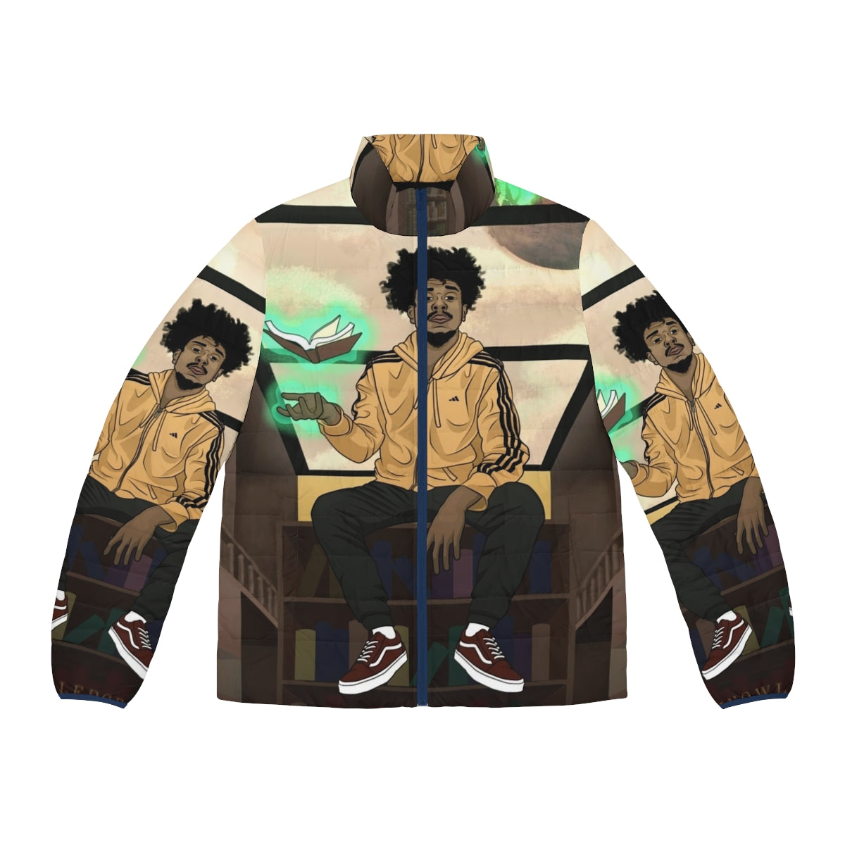 KAAN Library Puffer Jacket - Fantasy music and hip hop inspired outerwear