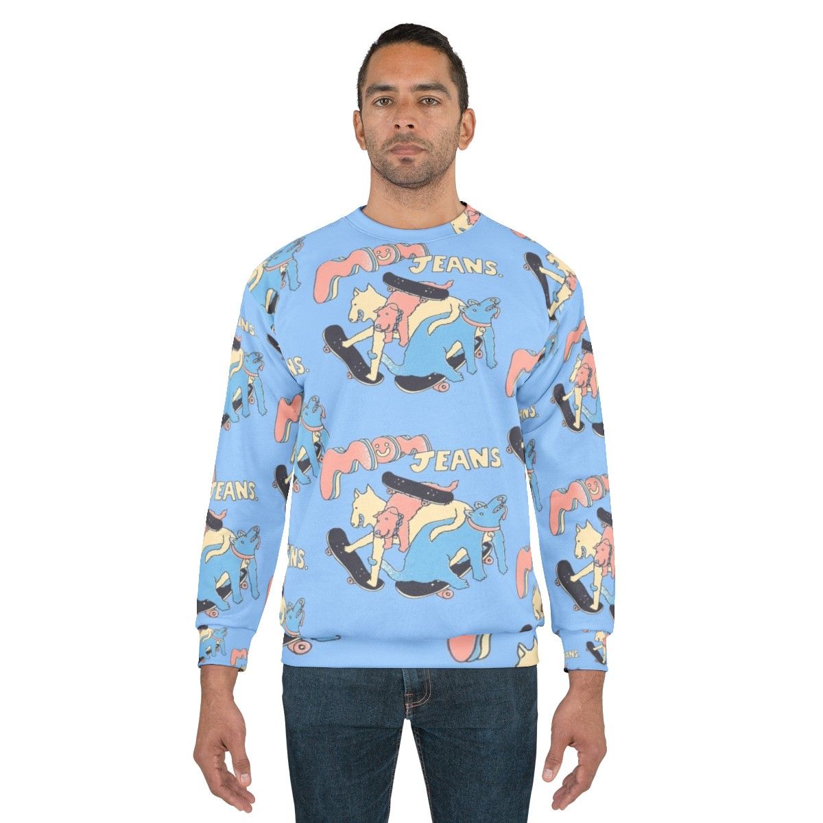 Indie band mom jeans puppy love sweatshirt - men