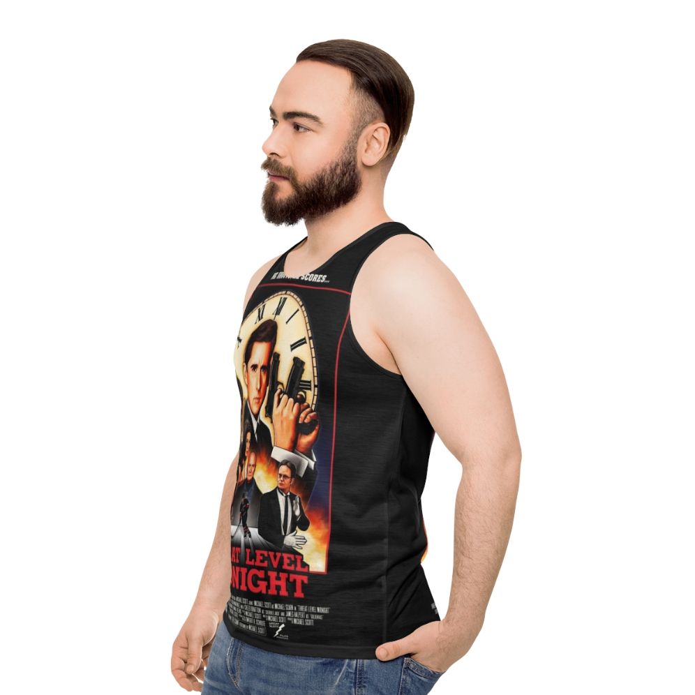 Unisex 'Threat Level Midnight' tank top from The Office - men side