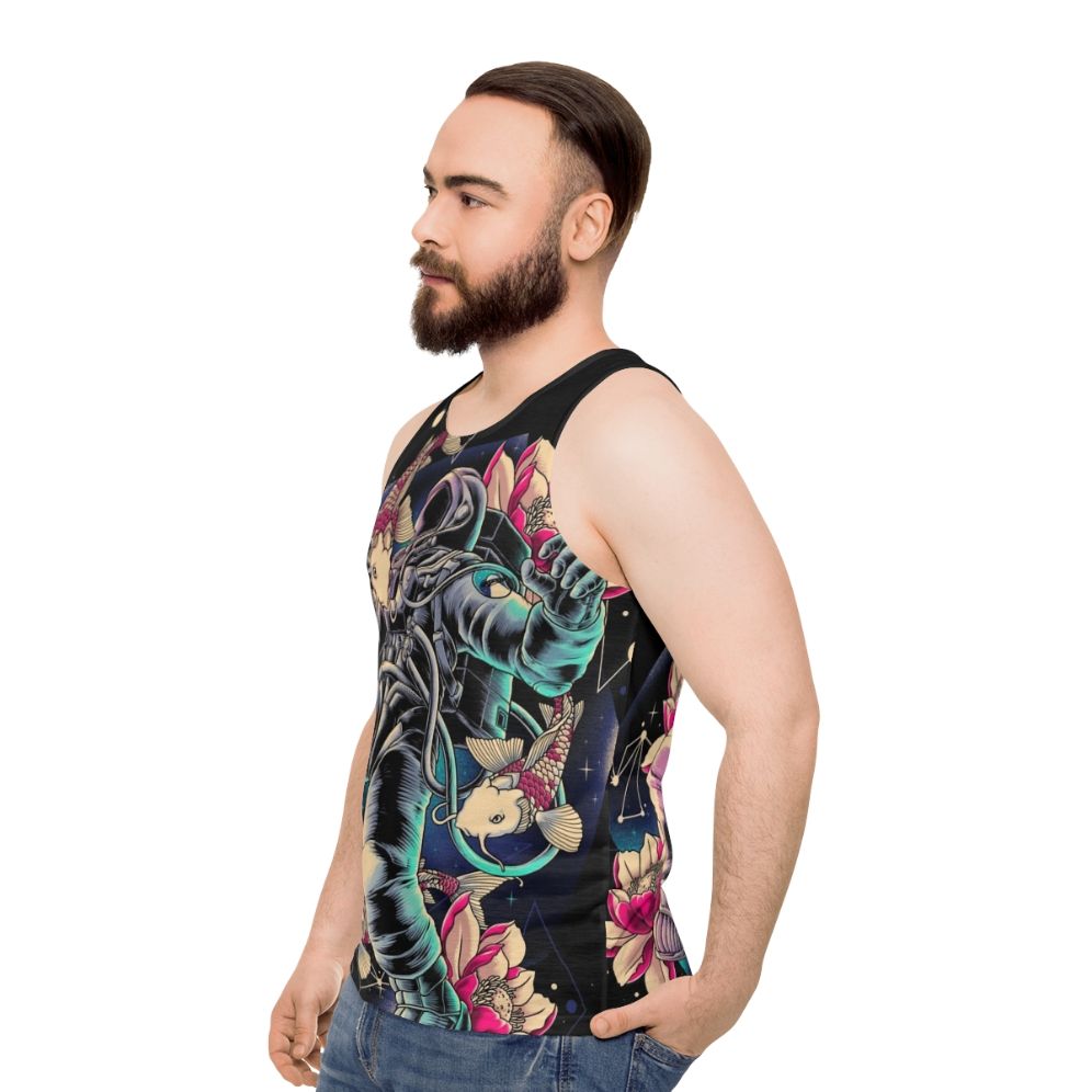 Deep Space Unisex Galaxy Print Tank Top - men side