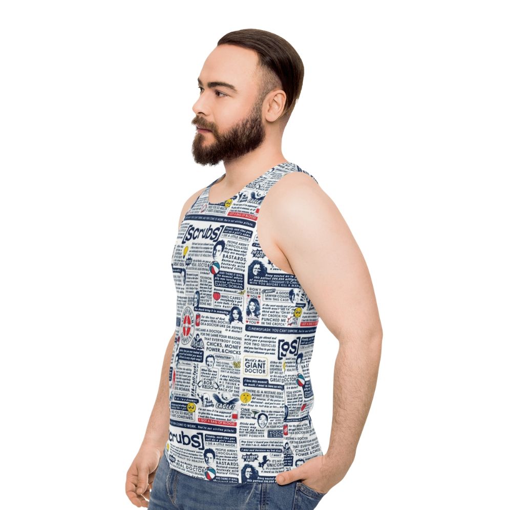 Unisex Scrubs TV Show Tank Top - men side