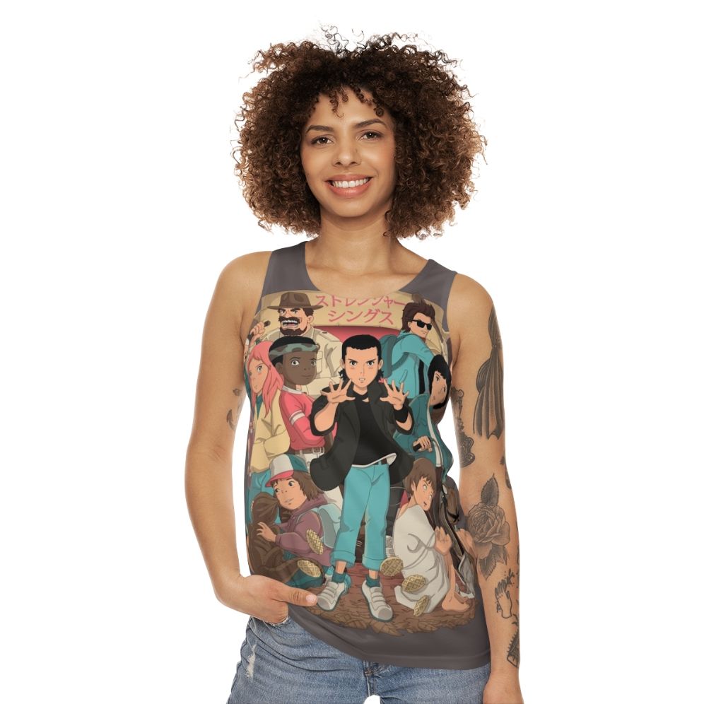 Stranger Things 2 Anime Unisex Tank Top - women