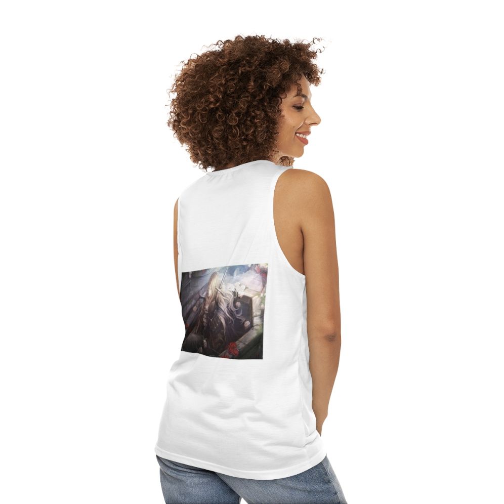 Castlevania Alucard Unisex Tank Top - women back