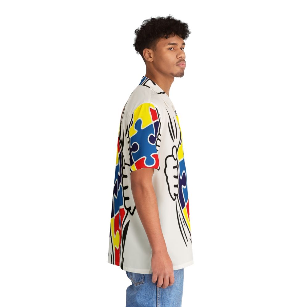 Autism Superhero Hawaiian Shirt - People Pight