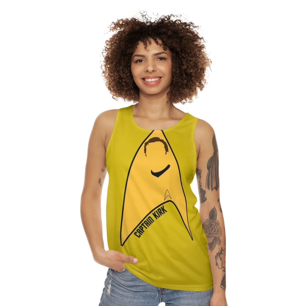 Captain Kirk Unisex Star Trek Tank Top - women