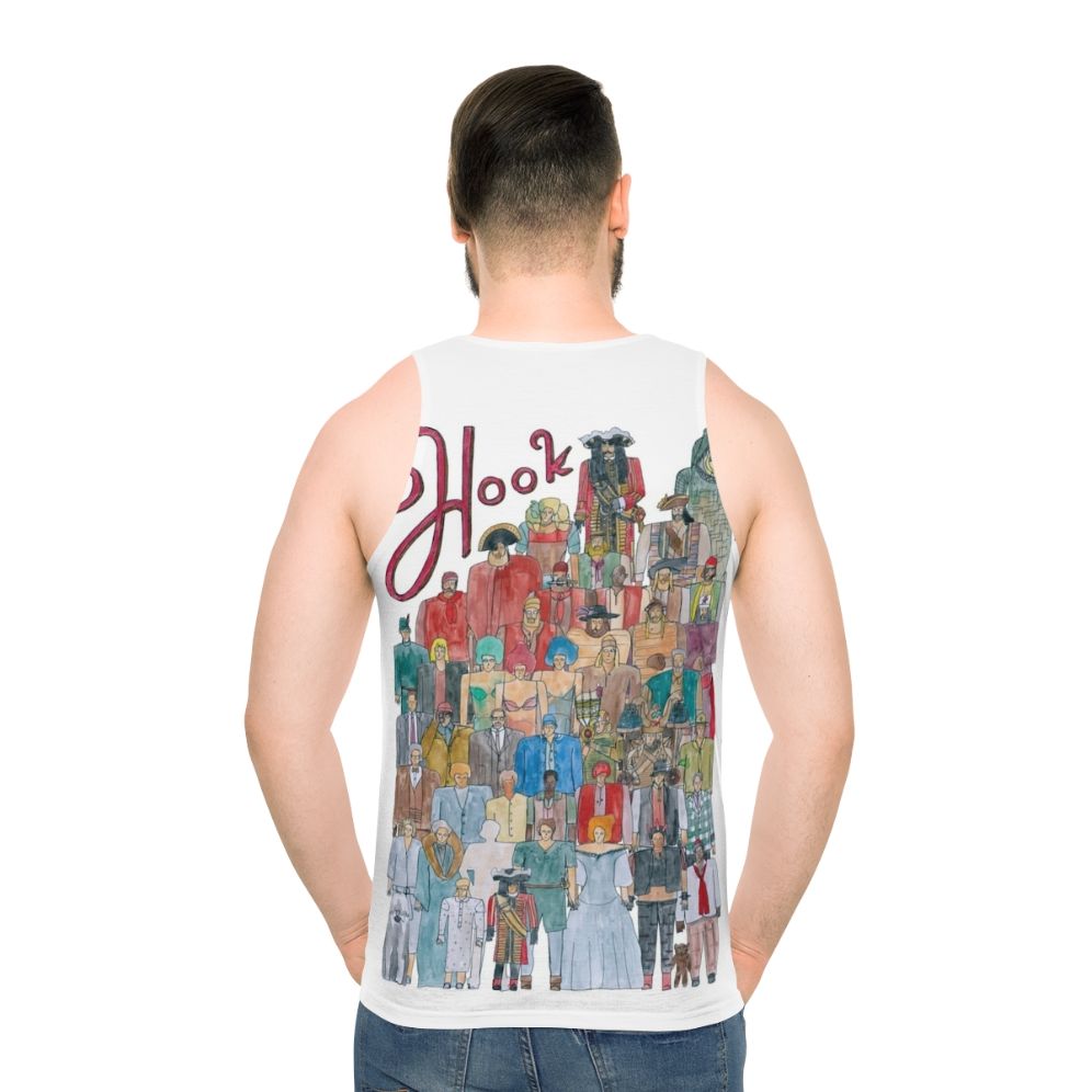 Unisex Hook Team Illustration Tank Top - men back