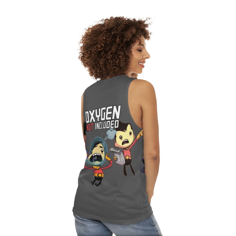 Oxygen Not Included Unisex Gaming Tank Top - women back