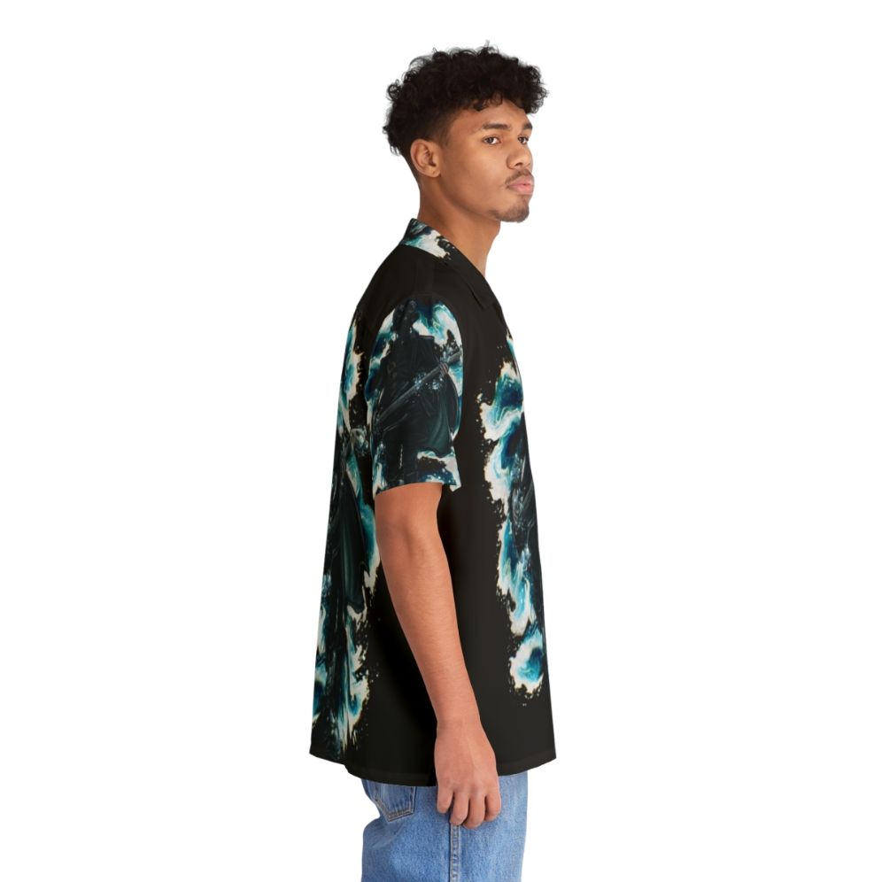 Rain Ghoul Hawaiian Shirt with Spooky Nameless Ghouls - People Pight