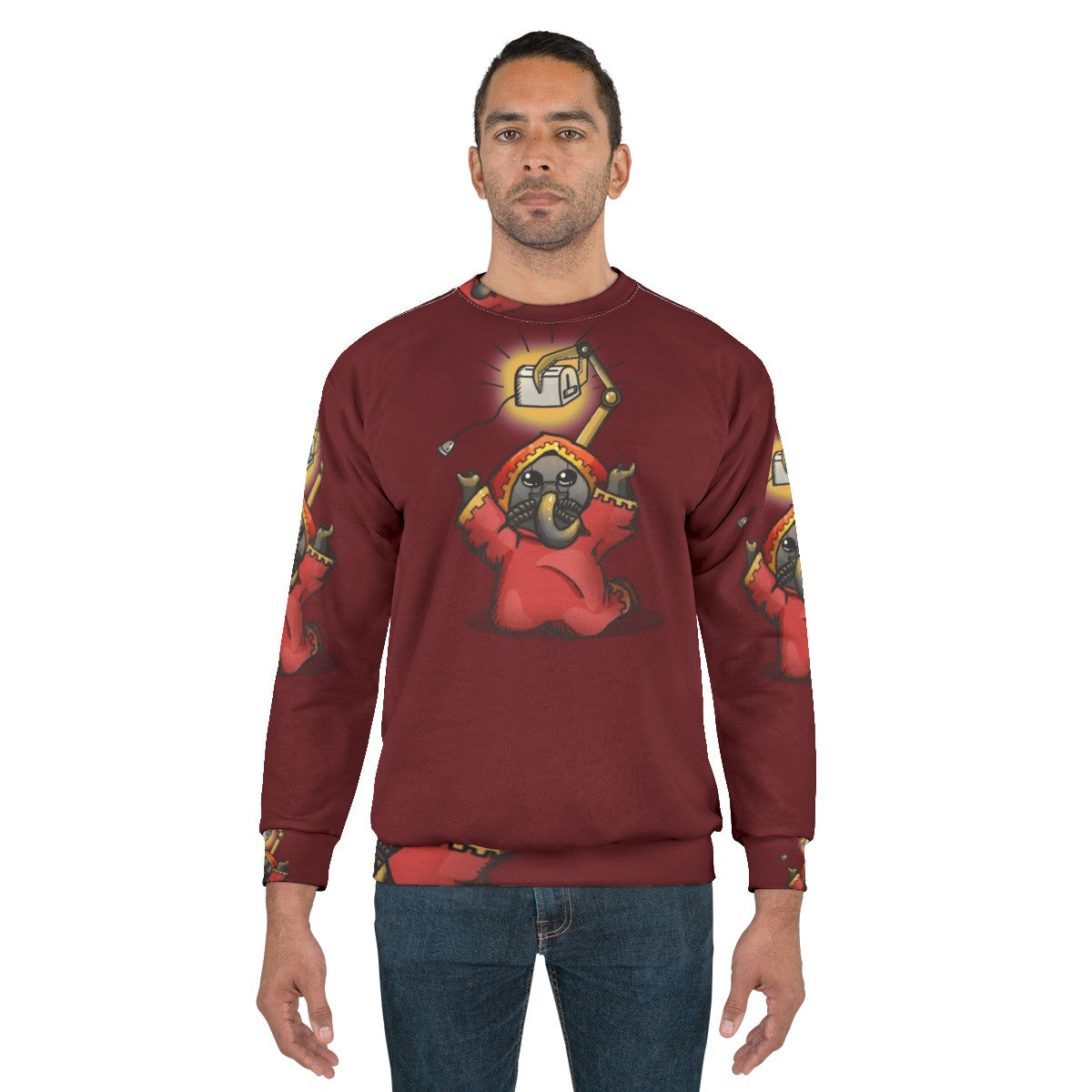 Toaster Priest Warhammer 40k Sweatshirt with Hazelberry Design - men