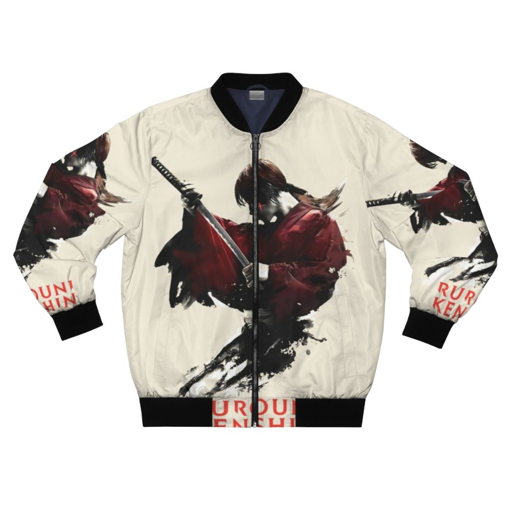 Himura Kenshin, the Battosai, from the anime Rurouni Kenshin, depicted on a bomber jacket