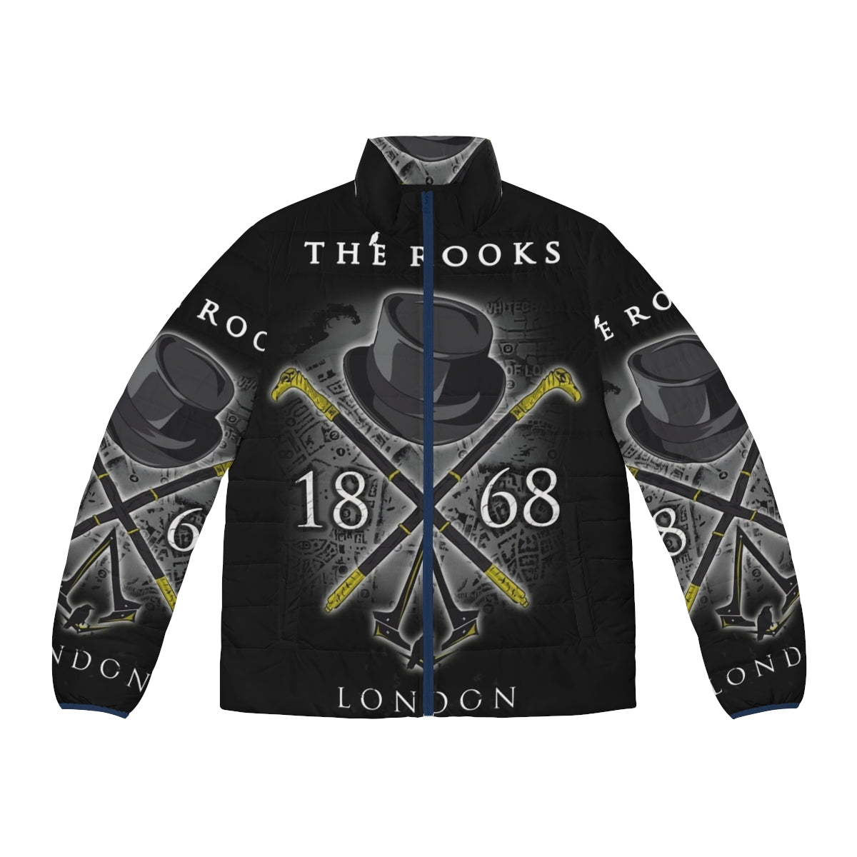 Assassin's Creed Syndicate The Rooks puffer jacket with gaming inspired design