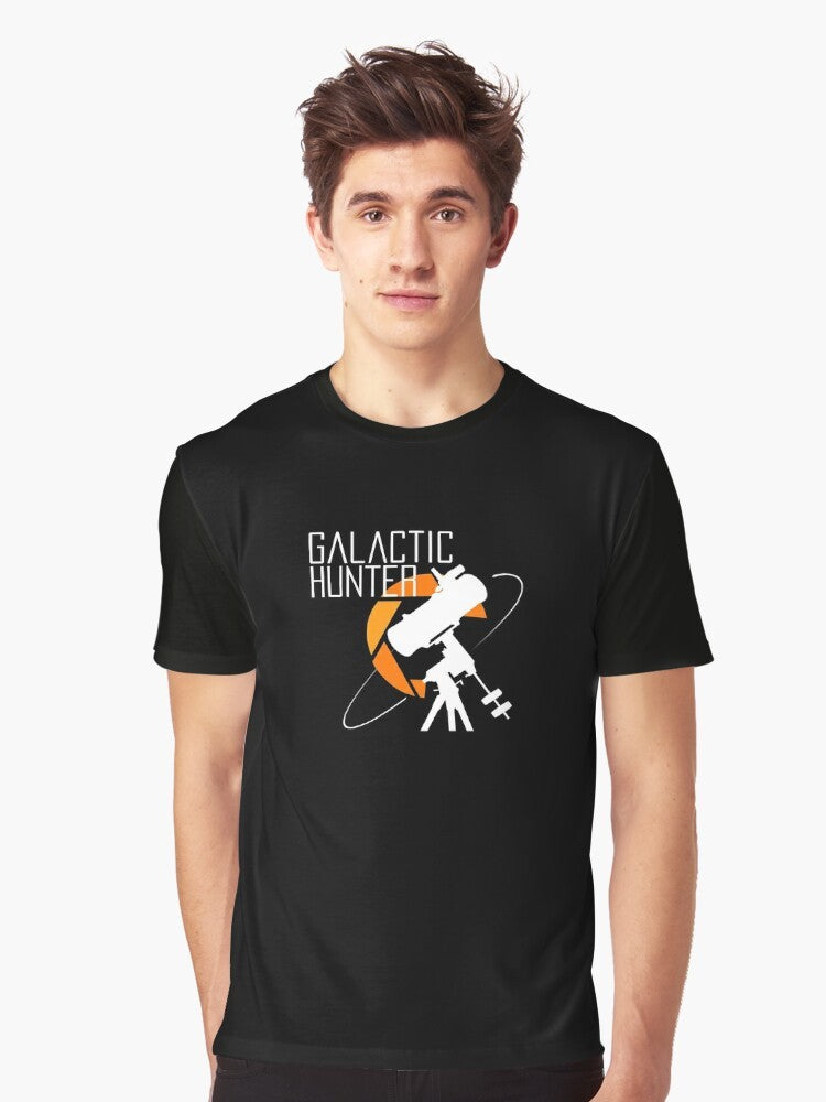 Galactic Hunter space and astronomy themed graphic t-shirt - Men