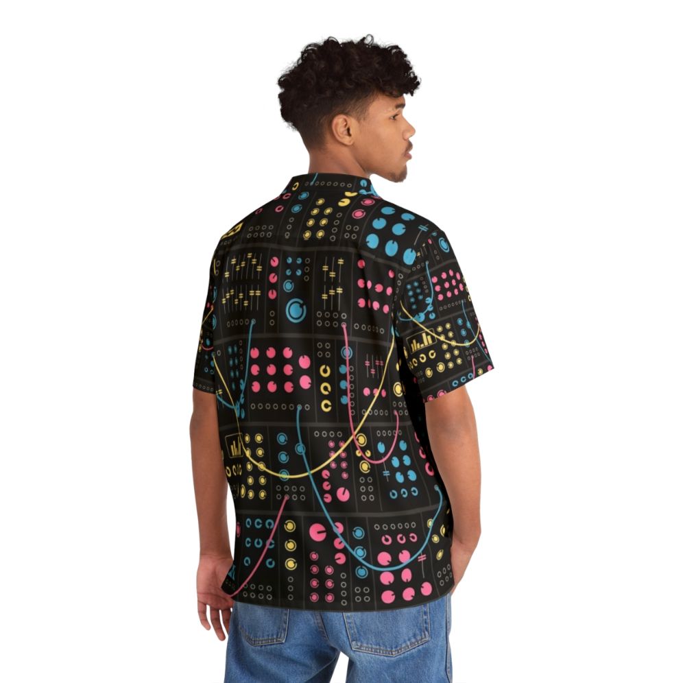 Modular Synthesizer Hawaiian Shirt - People Back