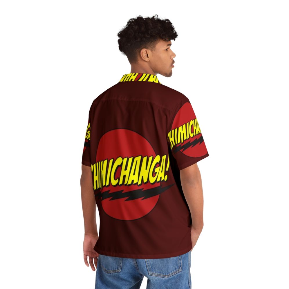 Chimichanga Logo Hawaiian Shirt featuring Deadpool, the Merc with a Mouth - People Back