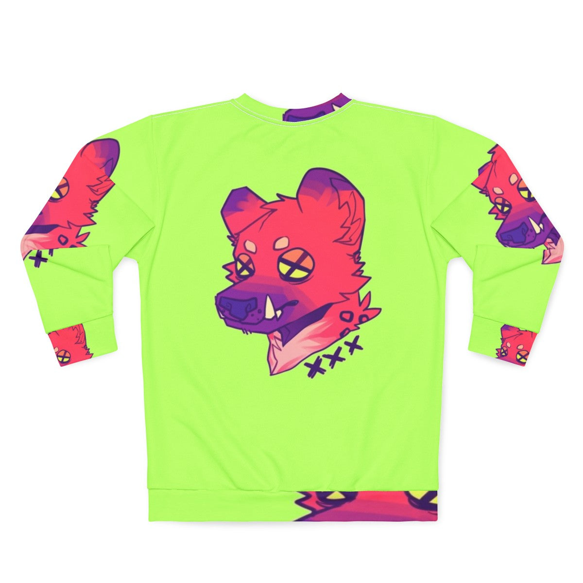 Hyena print sweatshirt - Back