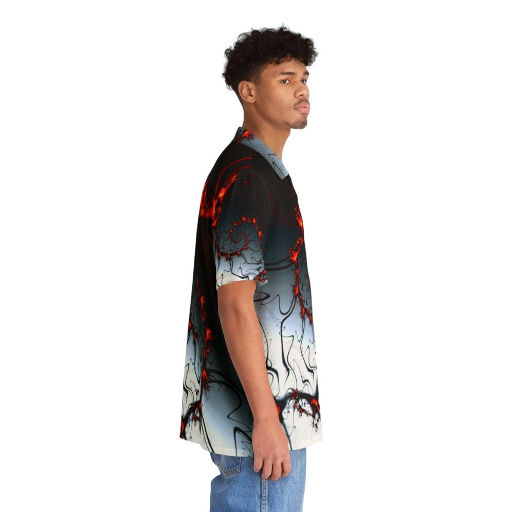 Burning fractal pattern on a Hawaiian shirt - People Pight