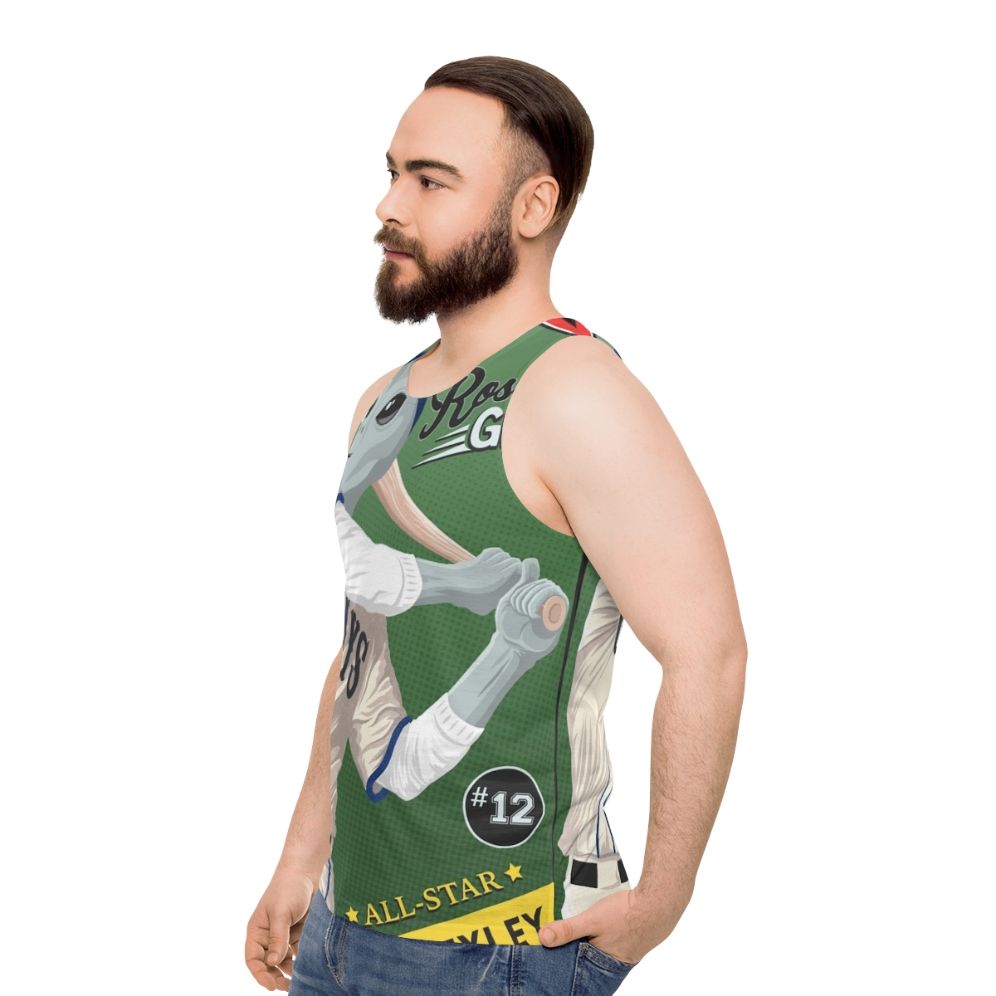 Unisex Sci-Fi "I Just Want to Be a Man" Tank Top - men side