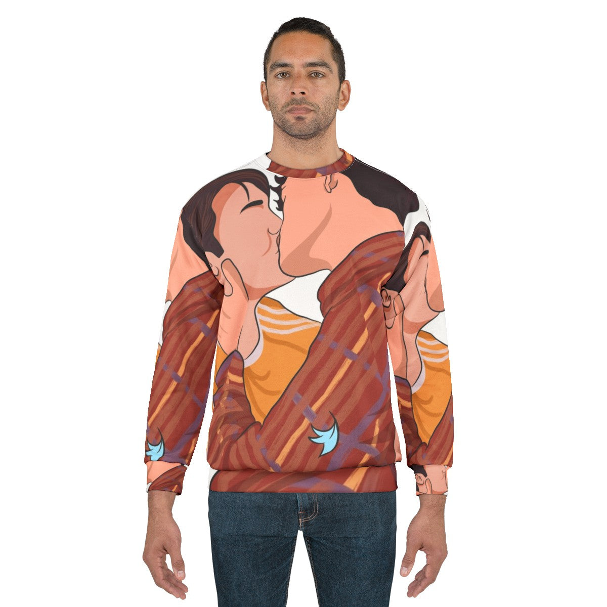 Heartstopper Nick and Charlie Kissing Sweatshirt - men