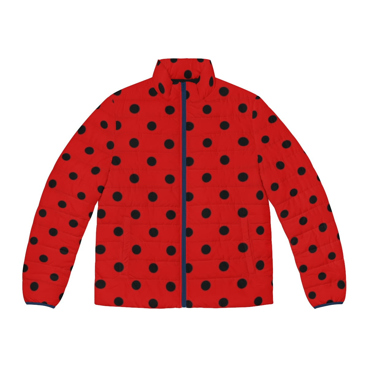 Ladybug pattern puffer jacket