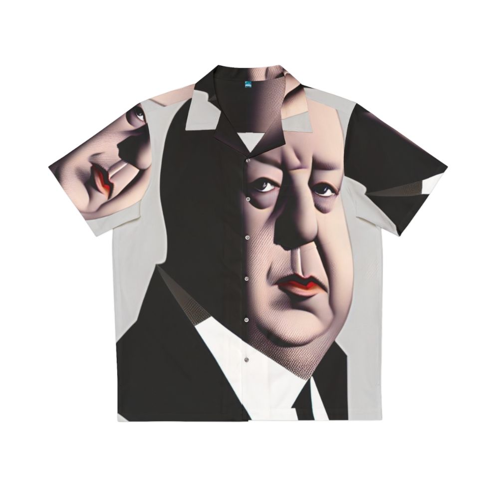 Alfred Hitchcock Portrait Hawaiian Shirt