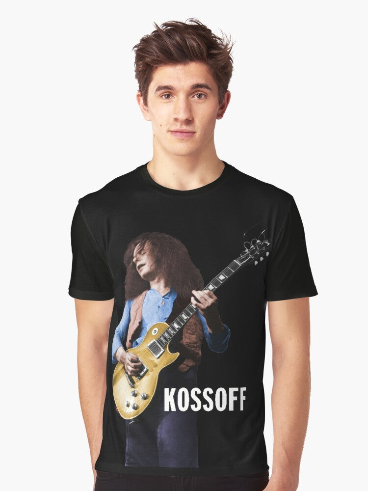 Classic rock design featuring the iconic guitarist Paul Kossoff of the band Free - Men