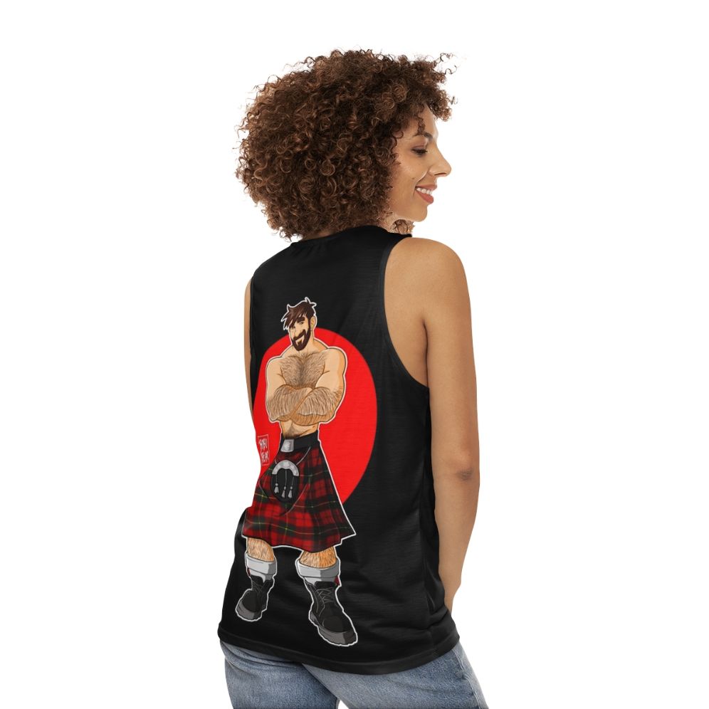 Adam Likes Kilts Unisex Pride Tank Top - women back