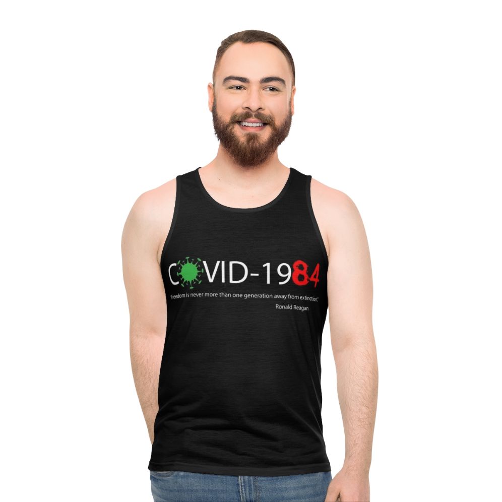 Unisex Covid 1984 Dystopia Tank Top - men