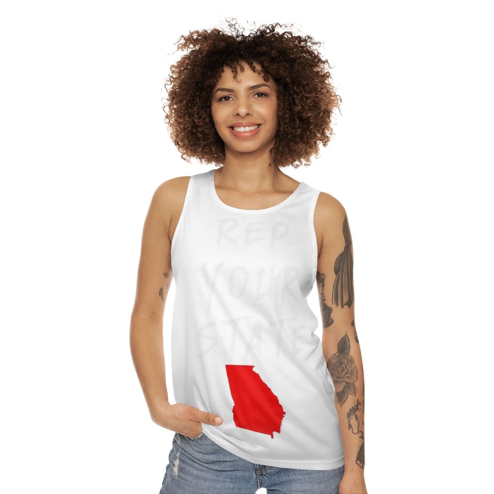 Georgia state pride unisex tank top - women