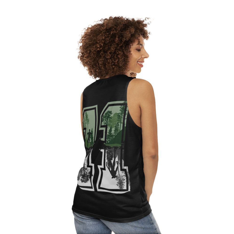 Stranger Things Eleven Unisex Retro Tank Top - women back