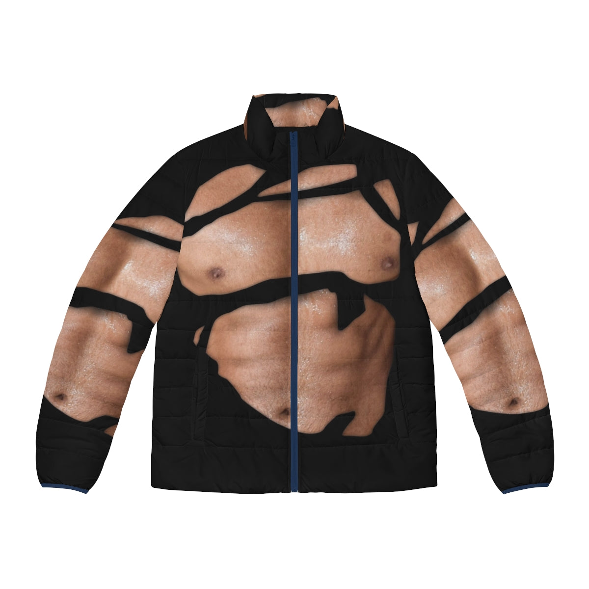 Dicky Ripped Shirt Puffer Jacket - Stylish Workout Wear