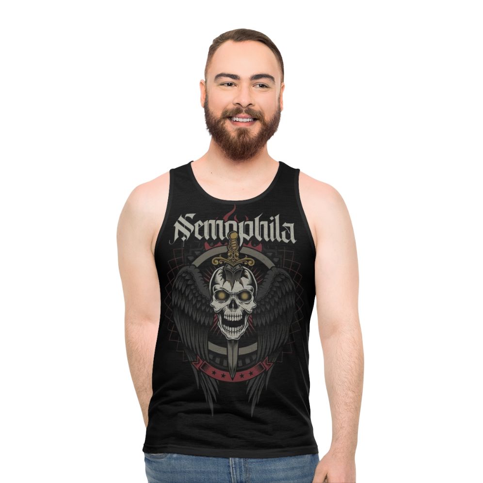 Skull Wings Unisex Heavy Metal Tank Top - men