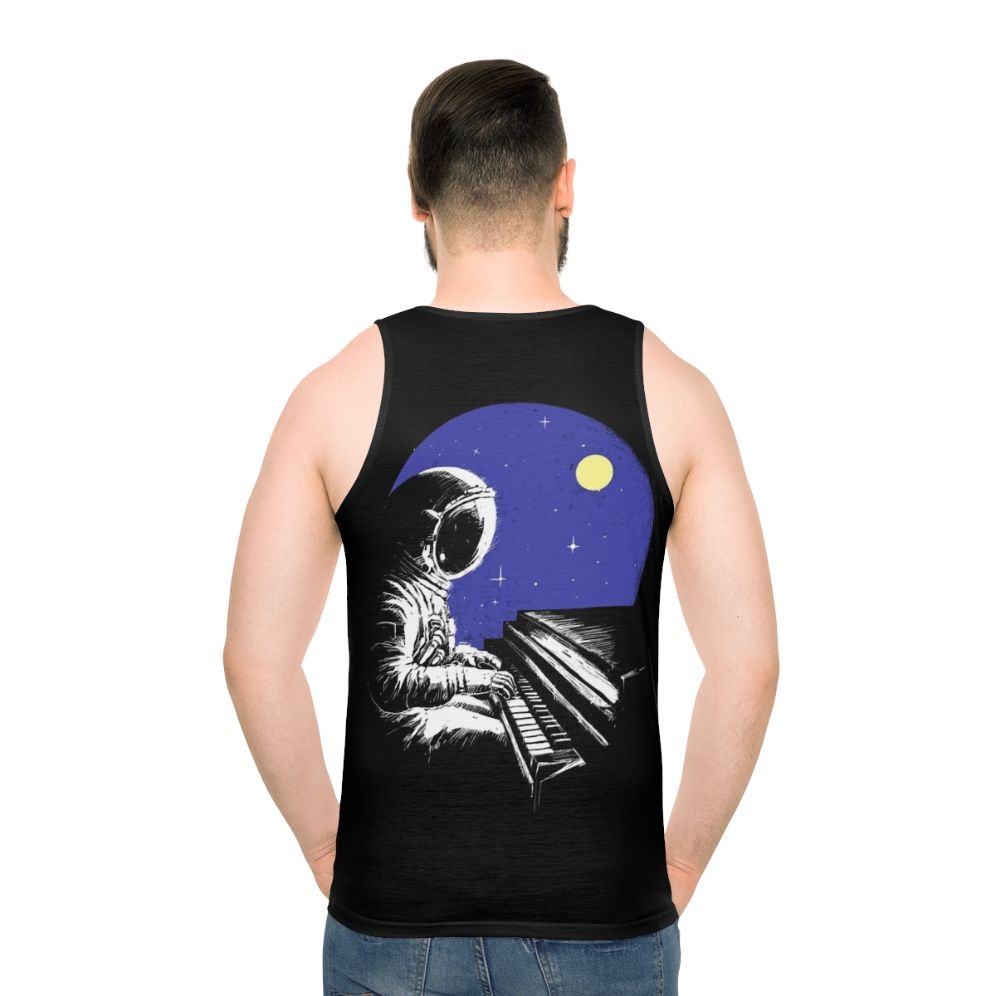 Space Music Unisex Music Lover's Tank Top - men back