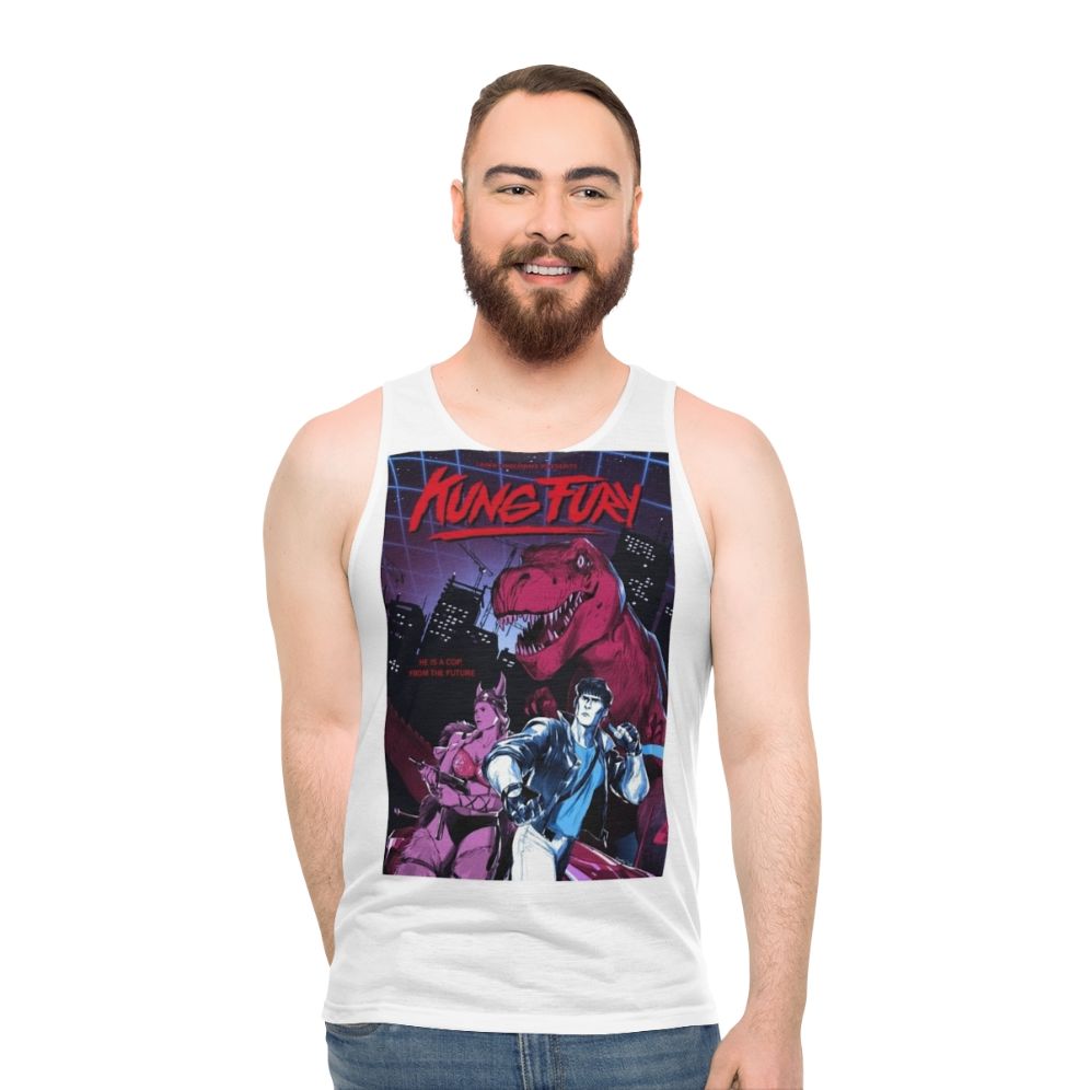 Kung Fury 80s Retro Vaporwave Synthwave Unisex Tank Top - men