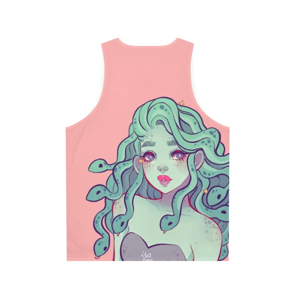 Medusa-inspired aesthetic unisex tank top - Back