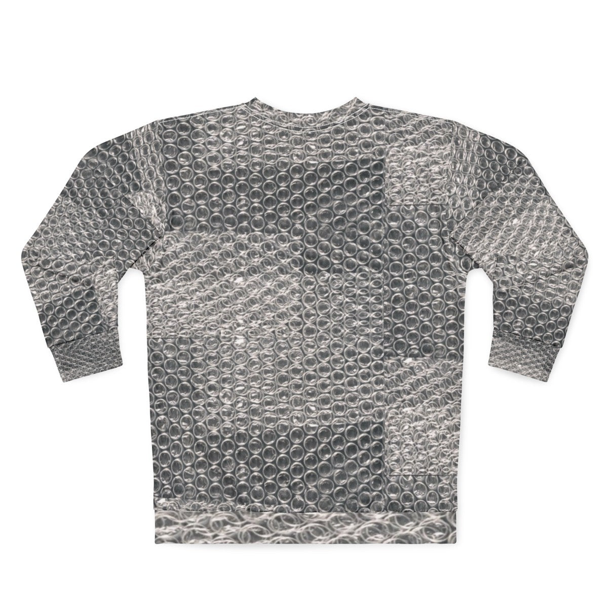 Bubble Wrap Sweatshirt for Industrial Fashion - Back