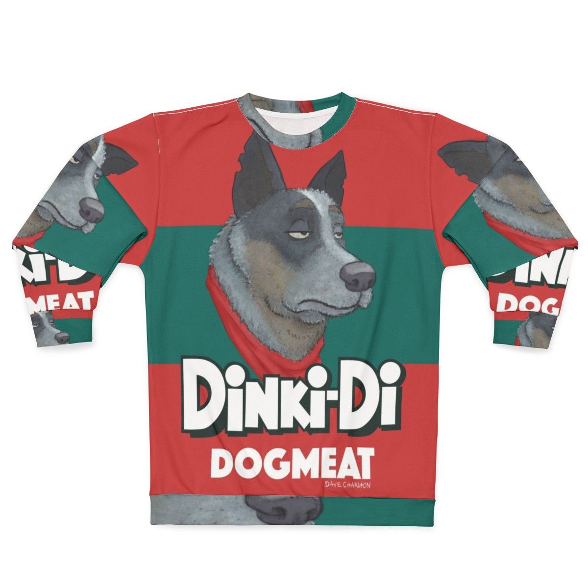 Dinki Di Dogmeat Sweatshirt - Cartoon Dog Meat Apparel