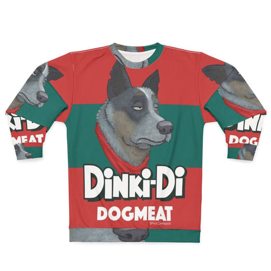 Dinki Di Dogmeat Sweatshirt - Cartoon Dog Meat Apparel