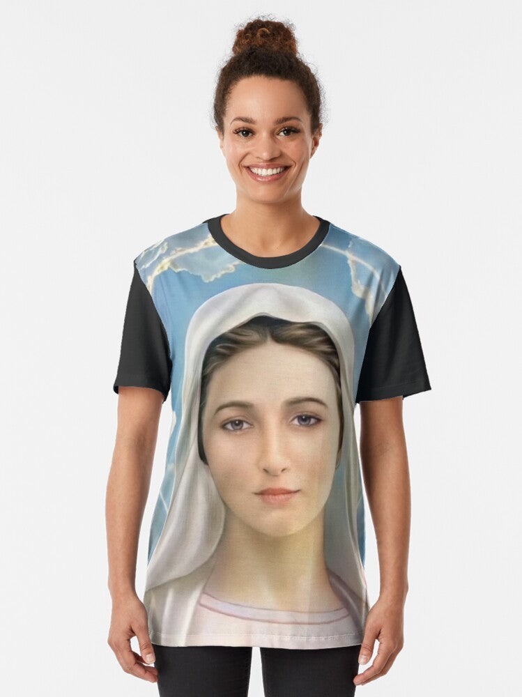 Virgin Mary, Mother of God, Our Lady of Medjugorje Graphic T-Shirt - Women