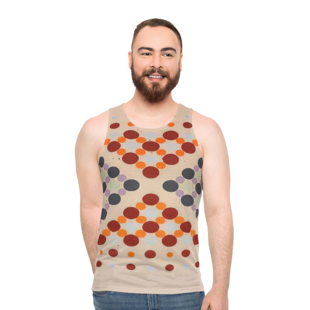 Thomas Downing abstract art geometric unisex tank top - men