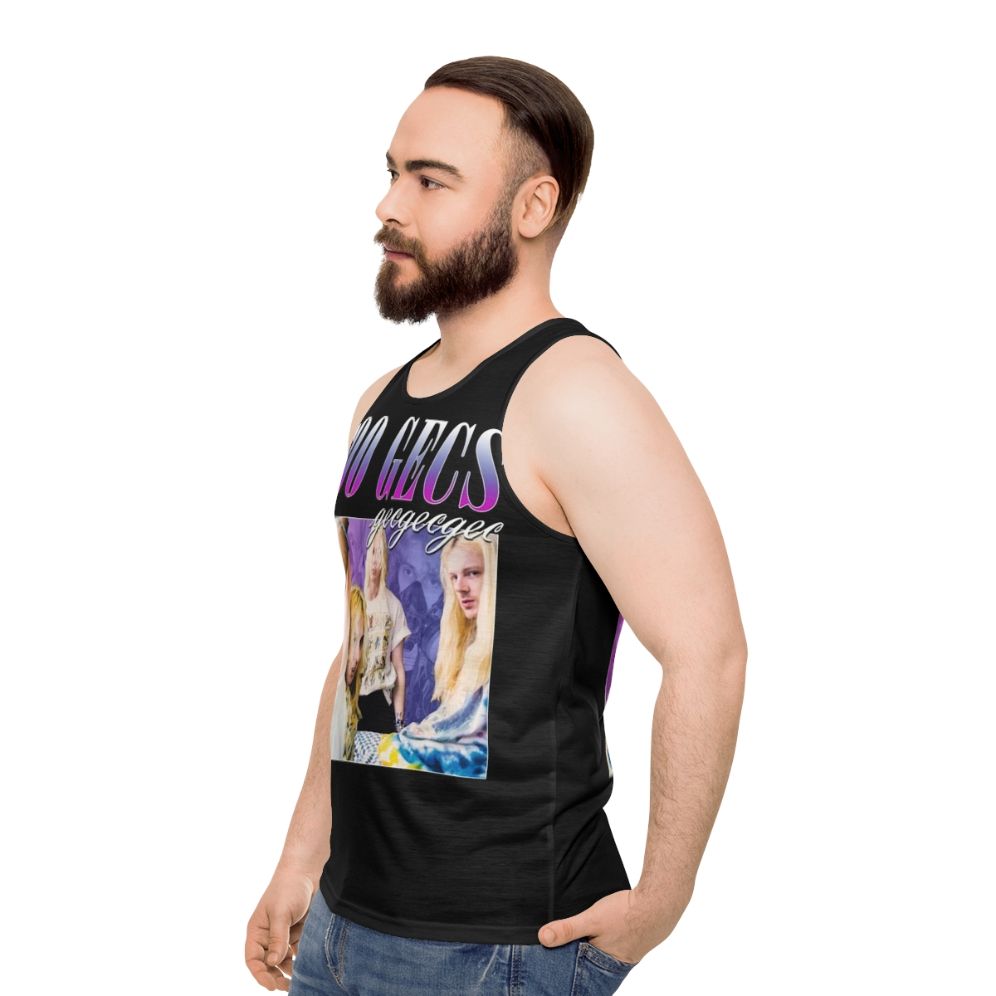 100 Gecs 90s Retro Unisex Tank Top - men side