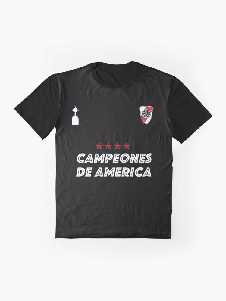 River Plate Argentina Football Graphic T-Shirt - Flat lay