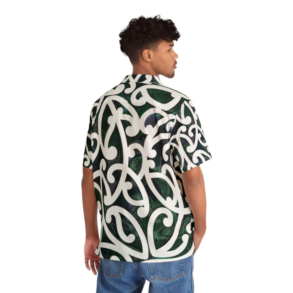 Maori Paua Hawaiian Shirt - People Back