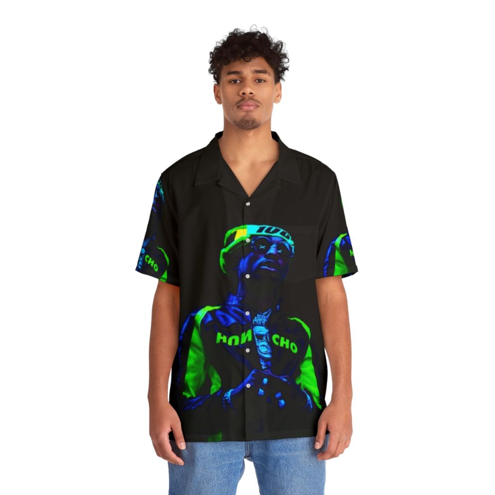 Quavo Neon Hawaiian Shirt - People Front