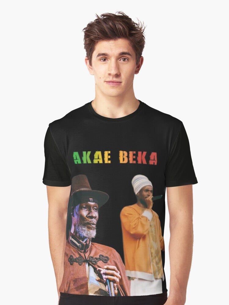 Akae Got Midnite Reggae Graphic T-Shirt with Rastafarian-inspired design - Men